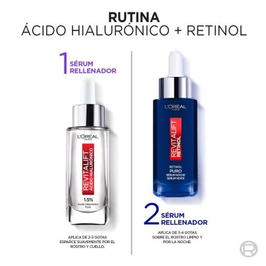 DUO SERUM LOREAL PARIS REVITALIFT AH + SERUM RETINOL - 5