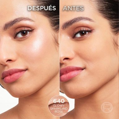 ILUMINADOR LOREAL PARIS LUMI HIGHLIHTER STICK GLOWY SPARKLING ROSE - 5