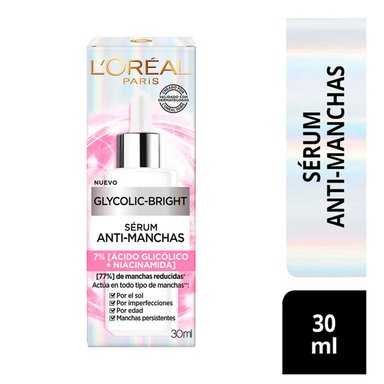 PACK TRATAMIENTO L'OREAL GLYCOLIC BRIGHT T SÉRUM ROSTRO+CREMA DÍA - 2