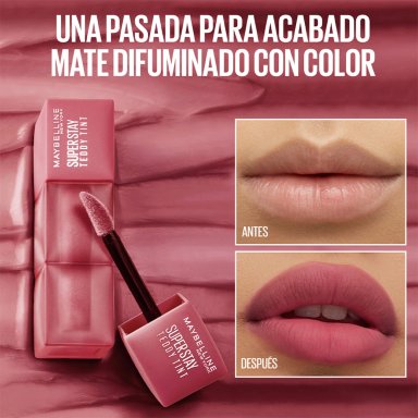 LABIAL MAYBELLINE SUPERSTAY TEDDY TINT BUFFED OUT - 3
