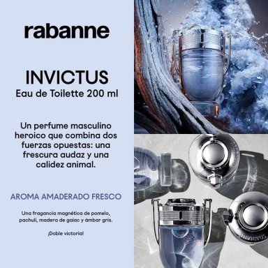 PERFUME RABANNE INVICTUS HOMBRE EDT 200 ML - 8
