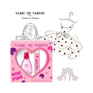 SET MINI PINK ULRIC DE VARENS EDP MUJER 25ML + 20ML - 2
