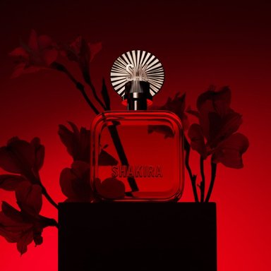 SET PERFUME SHAKIRA ROJO MUJER EDP 50ML + BODY LOTION 75ML - 5