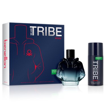 PERFUME BENETTON TRIBE INTENSE HOMBRE EDP 90 ML + DESODORANTE 150 ML - 1