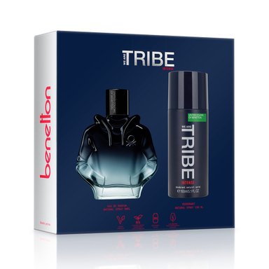 PERFUME BENETTON TRIBE INTENSE HOMBRE EDP 90 ML + DESODORANTE 150 ML - 2