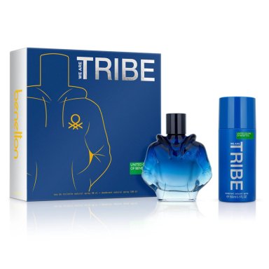 PERFUME BENETTON TRIBE HOMBRE EDT 90 ML + DESODORANTE 150 ML