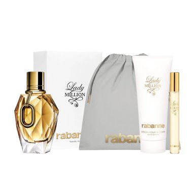 PERFUME PACO RABANNE MILLION GOLD FOR HER MUJER EDP 90 ML + KIT VIAJERO