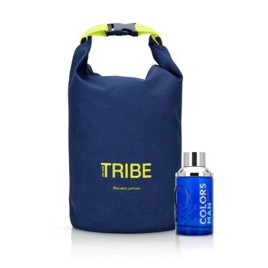 SET PERFUME BENETTON COLORS BLUE COLORS MAN BLUE HOMBRE EDT 100ML + MOCHILA