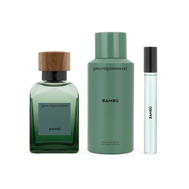 PERFUME ADOLFO DOMINGUEZ BAMBÚ HOMBRE EDP 120 ML + DESODORANTE 150 ML + MINI 10 ML - 2