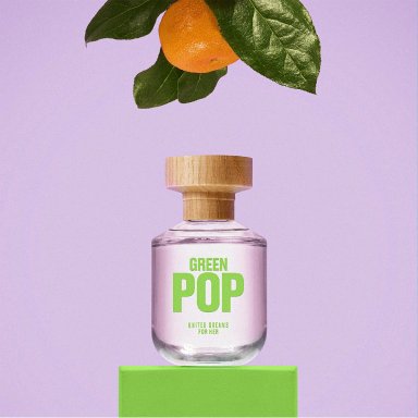 PERFUME BENETTON GREEN POP HER MUJER EDT 80 ML - 4