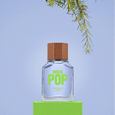 PERFUME BENETTON GREEN POP HIM HOMBRE EDT 100 ML - 4