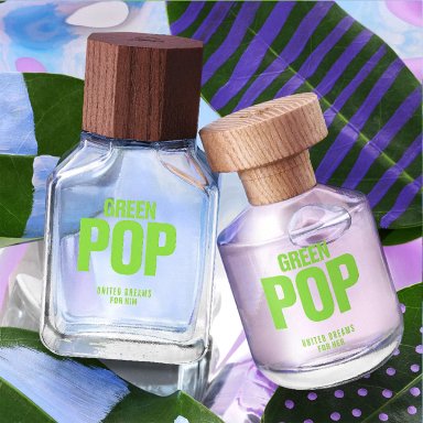 PERFUME BENETTON GREEN POP HIM HOMBRE EDT 100 ML - 5