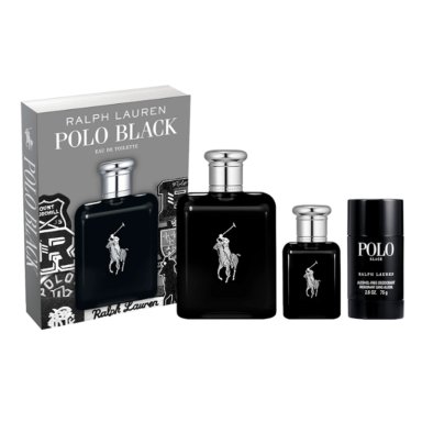 PERFUME RALPH LAUREN POLO BLACK HOMBRE EDT 125 ML + 40 ML + DESODORANTE