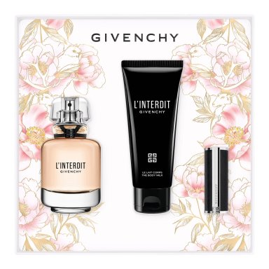 SET PERFUME GIVENCHY L´INTERDIT MUJER EDP 50 ML + BODY MILK 75 ML + MINI LABIAL LE ROUGE INTENSE SILK N116 - 3