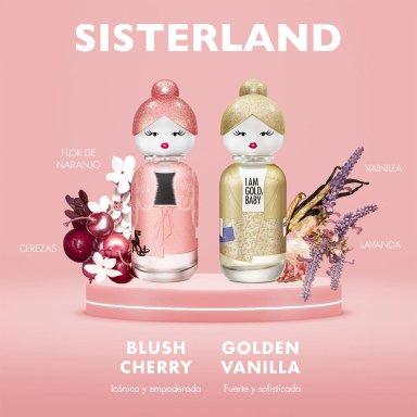 SET PERFUME BENETTON SISTERLAND BLUSH CHERRY MUJER EDP 80ML+BODY LOTION 75ML - 5