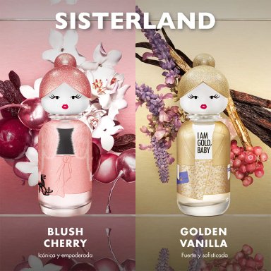 SET PERFUME BENETTON SISTERLAND GOLDEN VANILLA MUJER EDP 80ML+BODY LOTION 75ML - 5