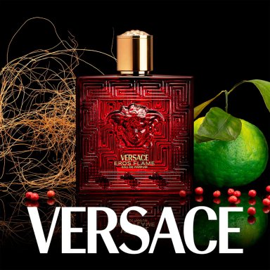 SET PERFUME VERSACE EROS FLAME HOMBRE EAU DE PARFUM 100 ML+150 ML+5ML - 3