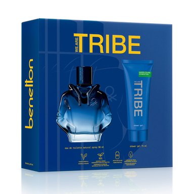 SET PERFUME BENETTON TRIBE HOMBRE EDT 90ML+75ML - 2