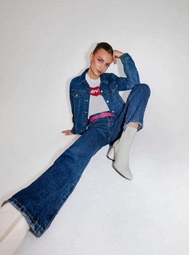 CASACA MUJER LEVI'S AZUL CLARO ORIGINAL TRUCKER