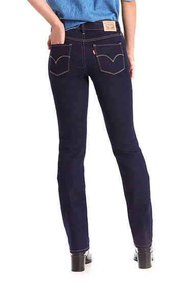 JEAN MUJER LEVI'S AZUL OSCURO 314 SHAPING STRAIGHT - 2