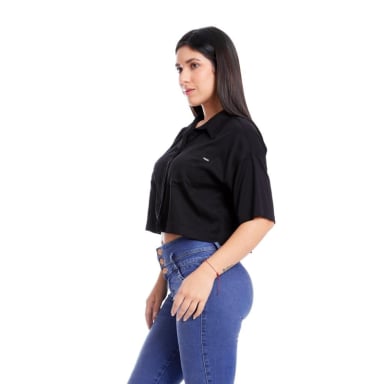 BLUSA MANGA 3/4 MUJER METAL JEANS BLENDA - 3