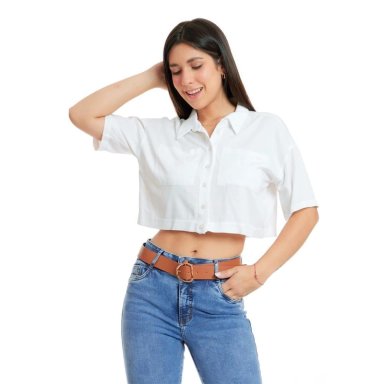 BLUSA MANGA 3/4 MUJER METAL JEANS BLENDA