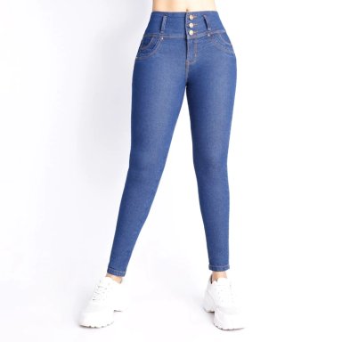 JEANS SKINNY MUJER KANSAS CELESTE 011626A - 1