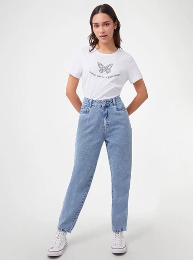 JEANS ALGODÓN MOM MUJER INDEX - 5