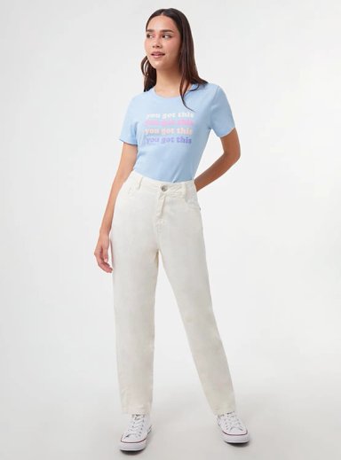 JEANS ALGODÓN MOM MUJER INDEX - 5