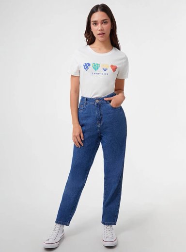 JEANS ALGODÓN MOM MUJER INDEX - 5