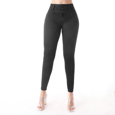 JEAN SKINNY MUJER KANSAS NEGRO BOOM 11621 - 1