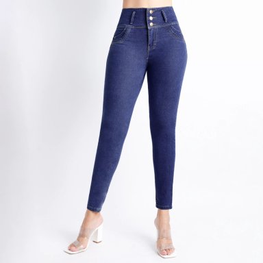 JEAN SKINNY MUJER KANSAS AZUL BOOM 011614D - 1