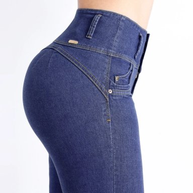 JEAN SKINNY MUJER KANSAS AZUL BOOM 011614D - 4