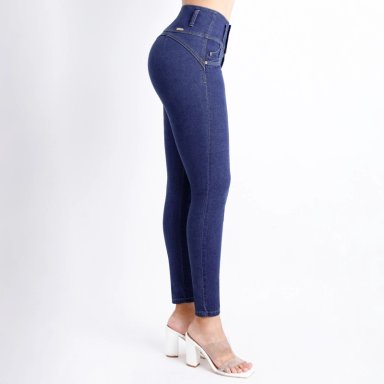 JEAN SKINNY MUJER KANSAS AZUL BOOM 011614D - 2