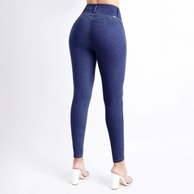 JEAN SKINNY MUJER KANSAS AZUL BOOM 011614D - 3
