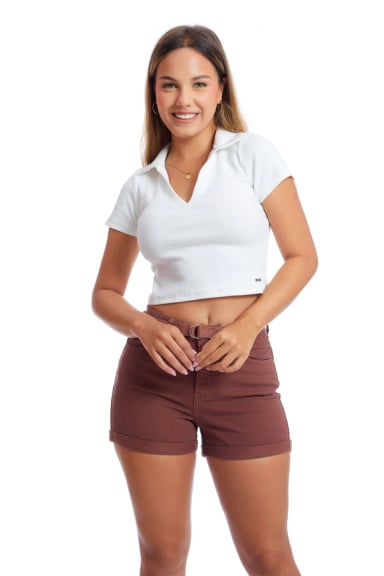 POLO MUJER METAL JEANS RIB CAMISERO SAMI - 2