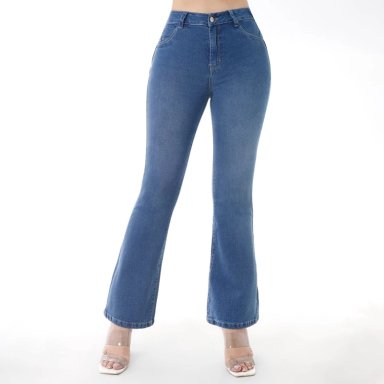 JEAN FLARE MUJER KANSAS PUSH UP BE0250 - 1