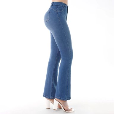 JEAN FLARE MUJER KANSAS PUSH UP BE0250 - 2