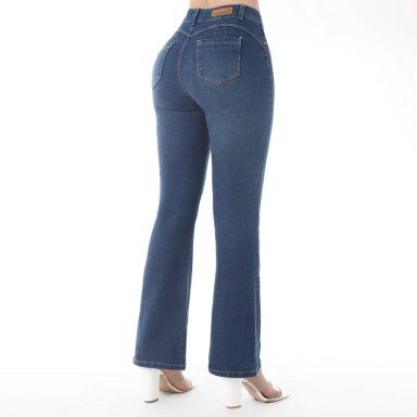 JEAN FLARE MUJER KANSAS PUSH UP BE0250 - 3