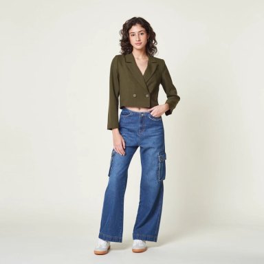 BLAZER MUJER EXIT VERDE MONINA