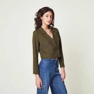 BLAZER MUJER EXIT VERDE MONINA - 2