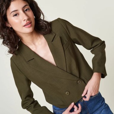 BLAZER MUJER EXIT VERDE MONINA - 3