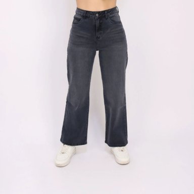 JEANS STRAIGHT MUJER KAYRA POBLET PERFECT FIT CROPPED - 1