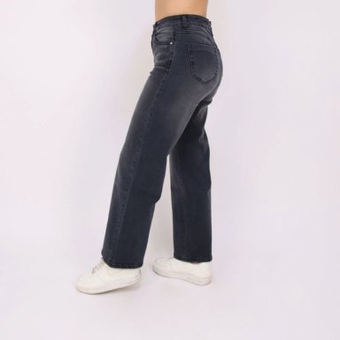 JEANS STRAIGHT MUJER KAYRA POBLET PERFECT FIT CROPPED - 2