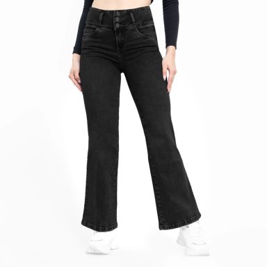 JEANS FLARE MUJER BRONCO SALET - 1