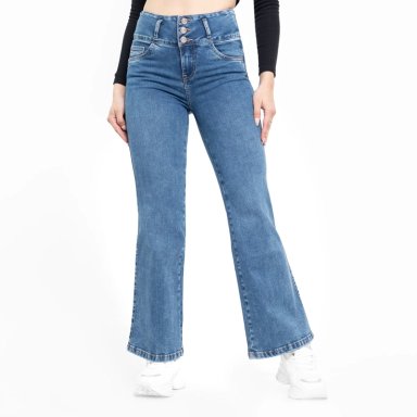 JEANS FLARE MUJER BRONCO SALET