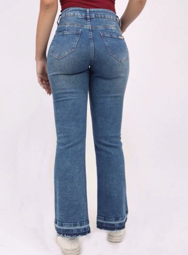 JEANS FLARE MUJER KAYRA POBLET PERFECT FIT VINTAGE - 3