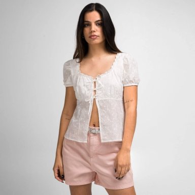 BLUSA MANGA CORTA MUJER SQUEEZE MARFIL BALENA - 2