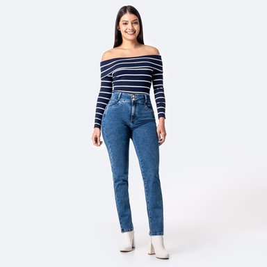 JEANS RECTO MUJER PIONIER LARISSA - 2