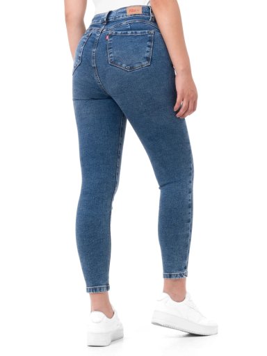 JEAN SKINNY MUJER PIONIER NURY CELESTE CLARO - 4